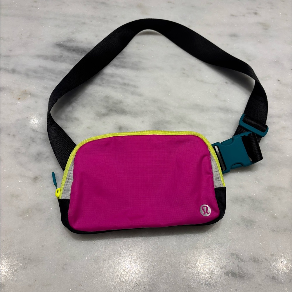 Lululemon Neon Yellow Mesh Bag